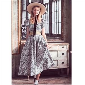 LoveShackFancy Lais dress in Warm Grey  4